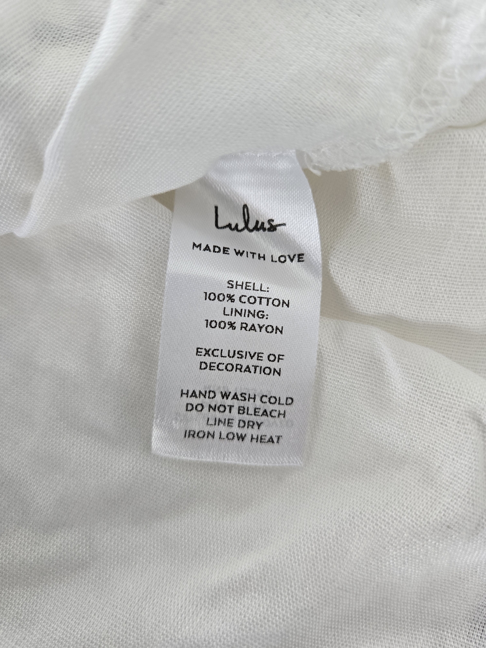 Lulu's White Tie-Shoulder Lace-Trim Maxi Dress Size S New - Picture 16 of 16
